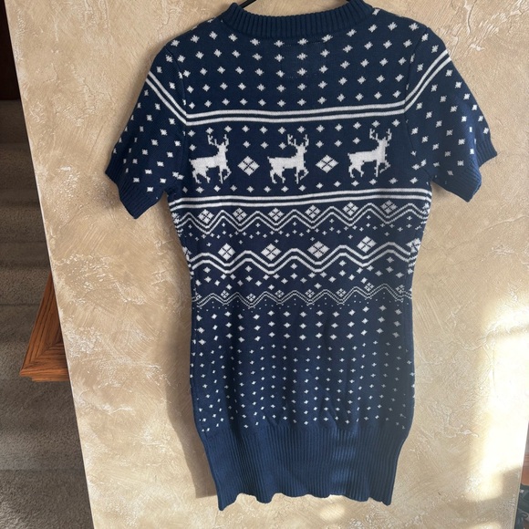 Tipsy Elves Reindeer Pattern Sweater Dress - Picture 3 of 5